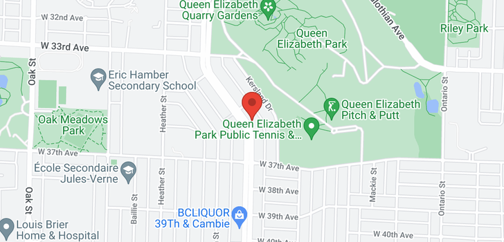 map of 211 5168 CAMBIE STREET